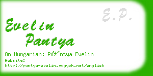 evelin pantya business card